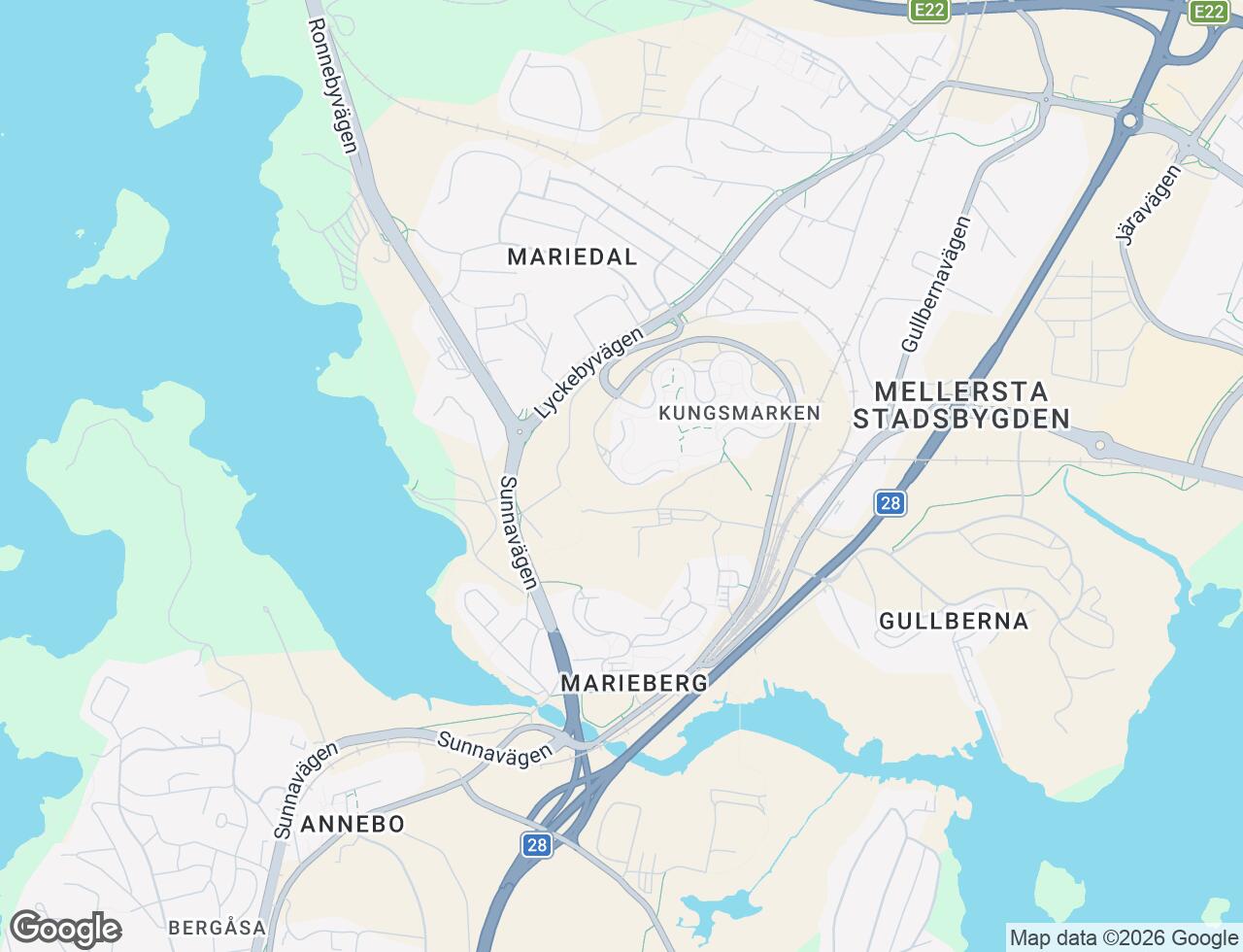 Karta över Kungsmarken i 99