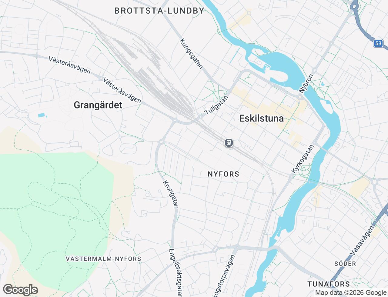 Karta över Sommarrogatan 3 i 26 Eskilstuna