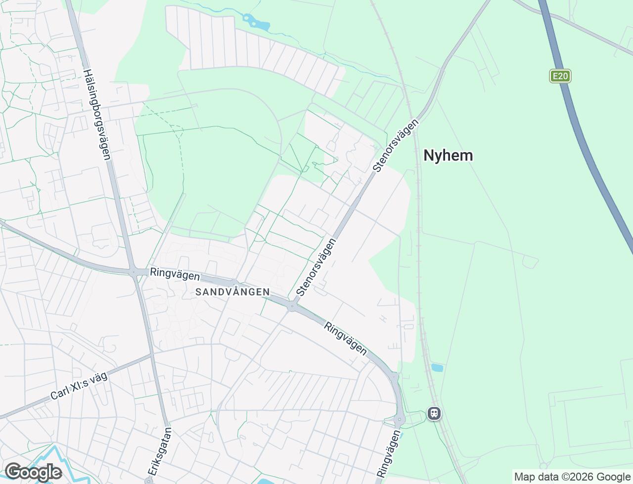 Karta över Silvergården 1A i 43 Landskrona