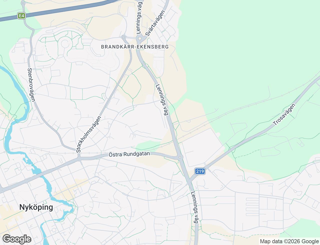 Karta över Solbergavägen 7 i 37 Nyköping