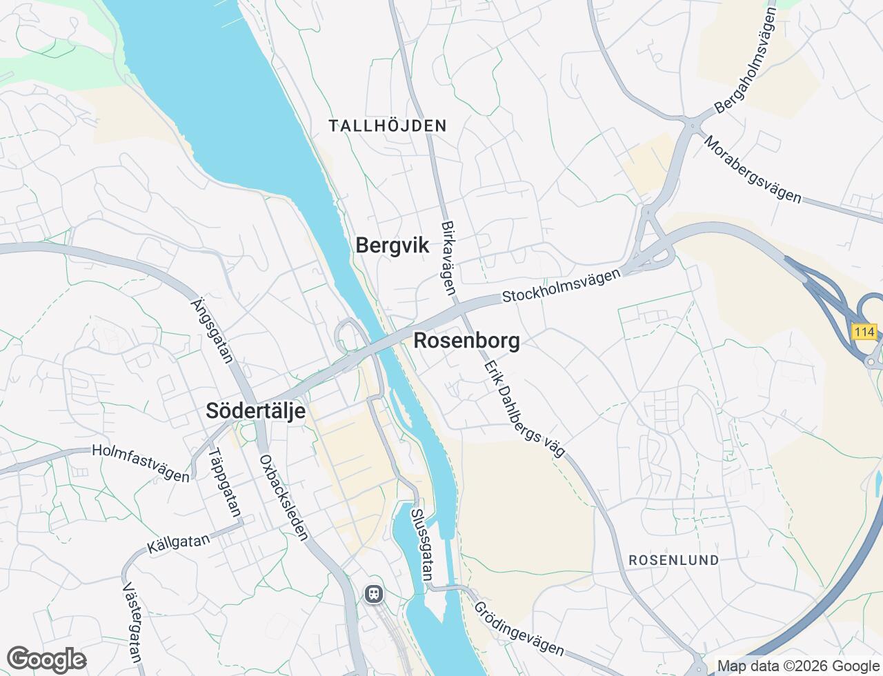 Karta över Polhemsgatan 3A i 40 Södertälje