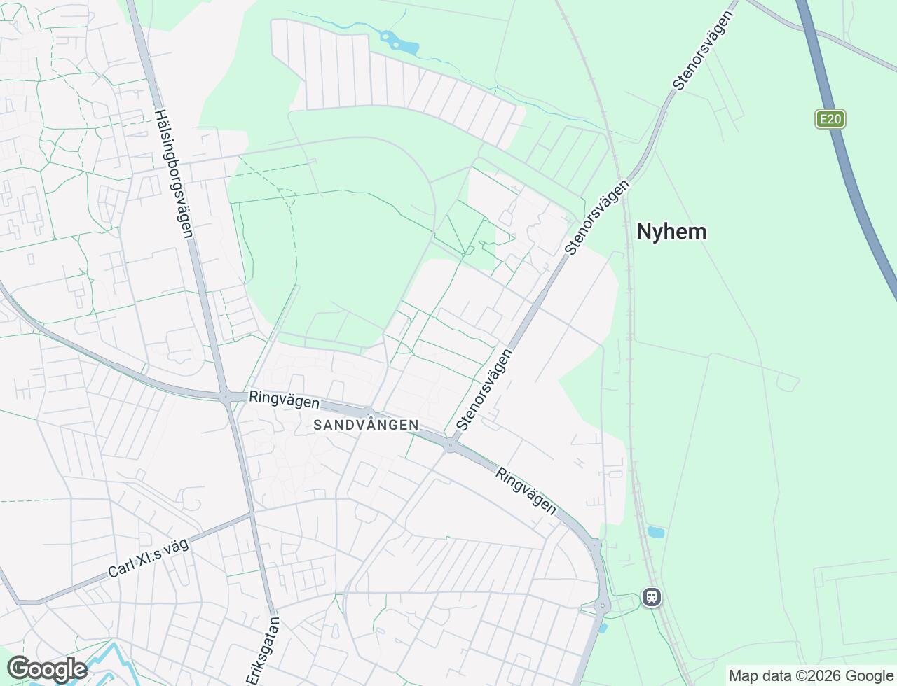 Karta över Silvergården 9B i 43 Landskrona