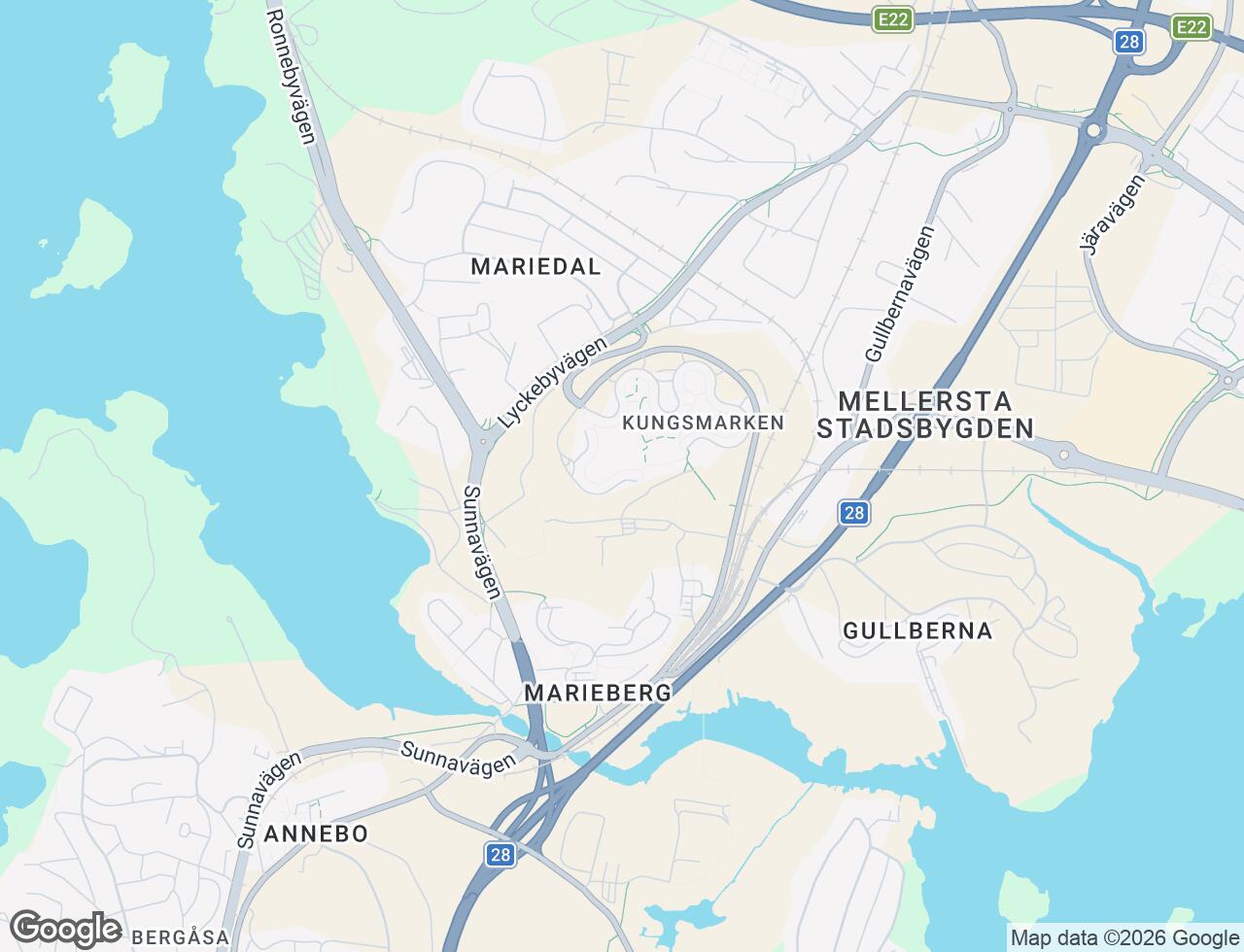 Karta över Kungsmarken i 109