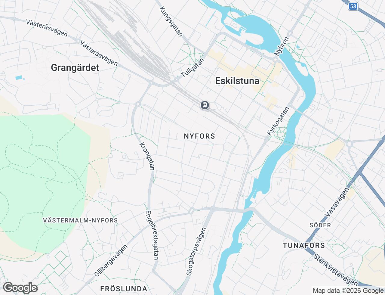 Karta över Forsbomsgatan 8 i 27 Eskilstuna