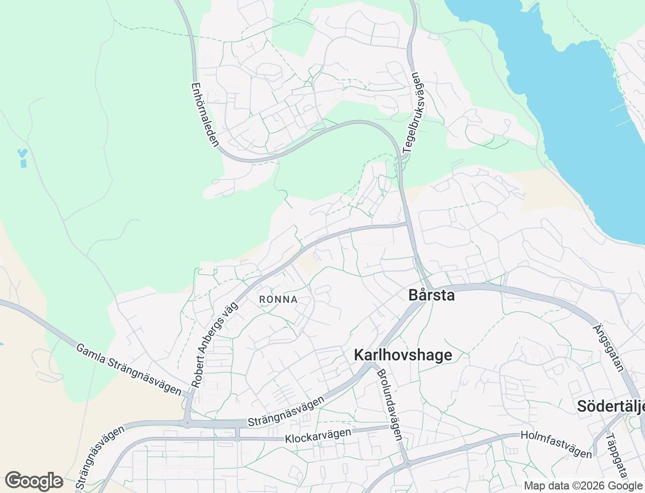 Karta över Robert Anbergs väg 19 i 51 Södertälje