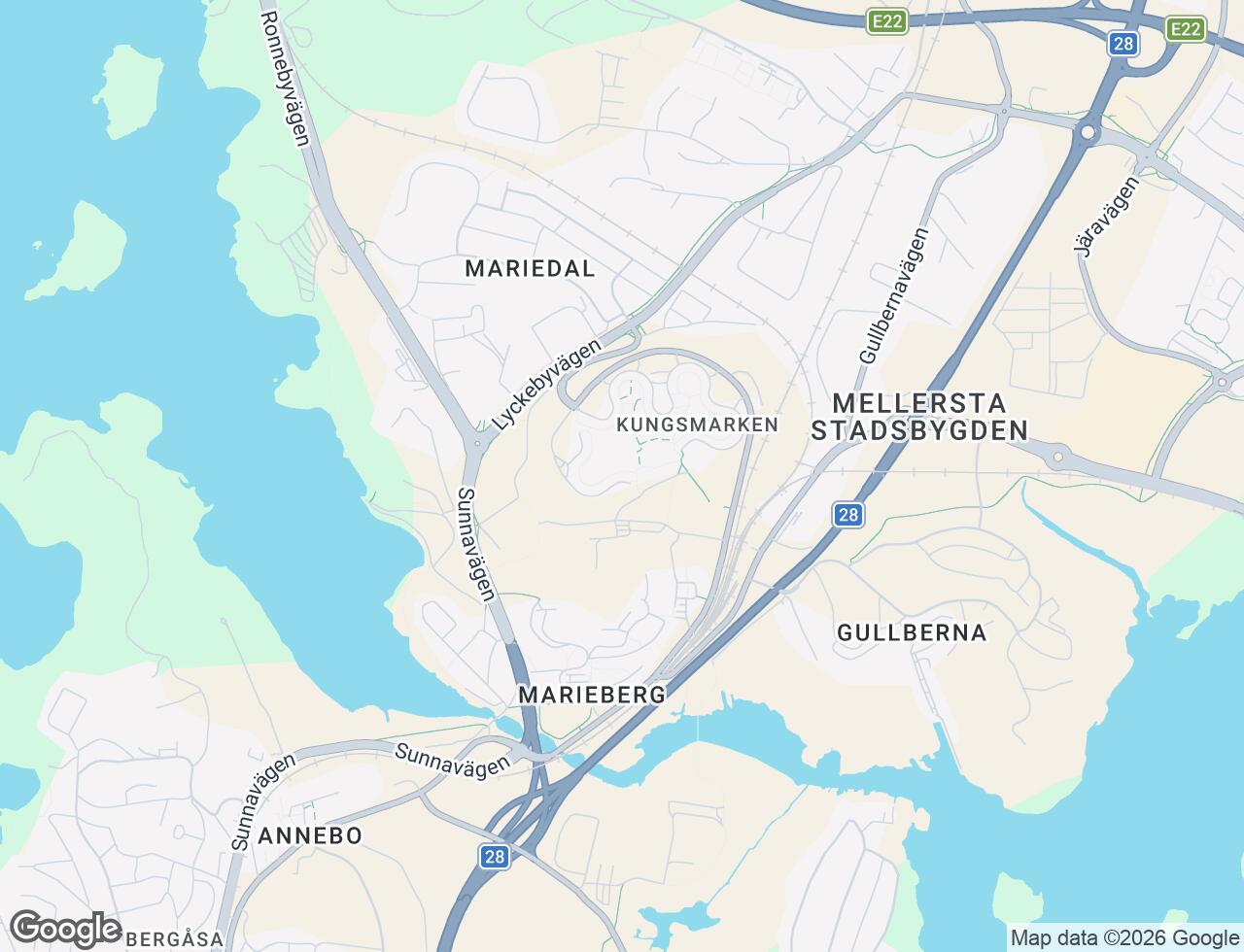 Karta över Kungsmarken i 111
