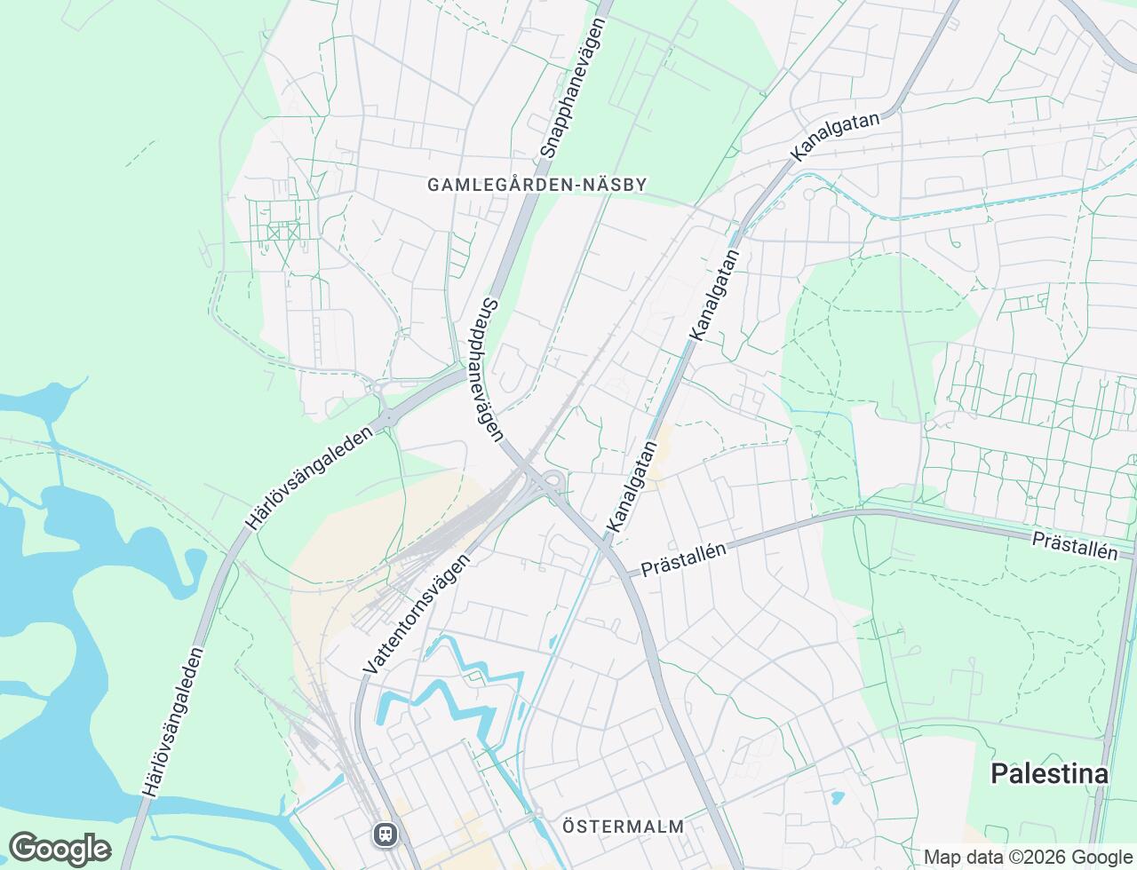 Karta över Utställningsvägen 2a i 42 Kristianstad