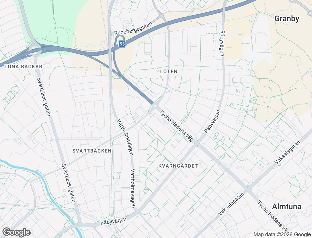Karta över Kantorsgatan 58 i 24 Uppsala