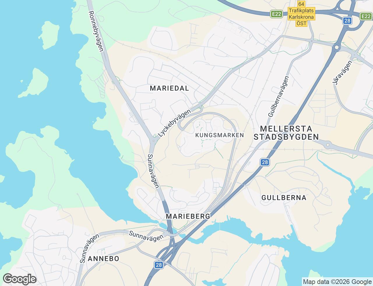 Karta över Kungsmarken i 89