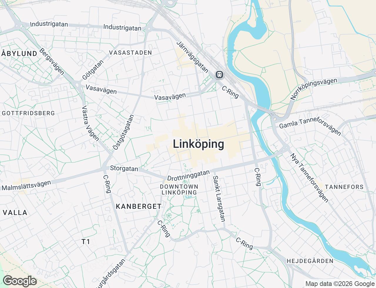 Karta över Linköping i 19 Linköping