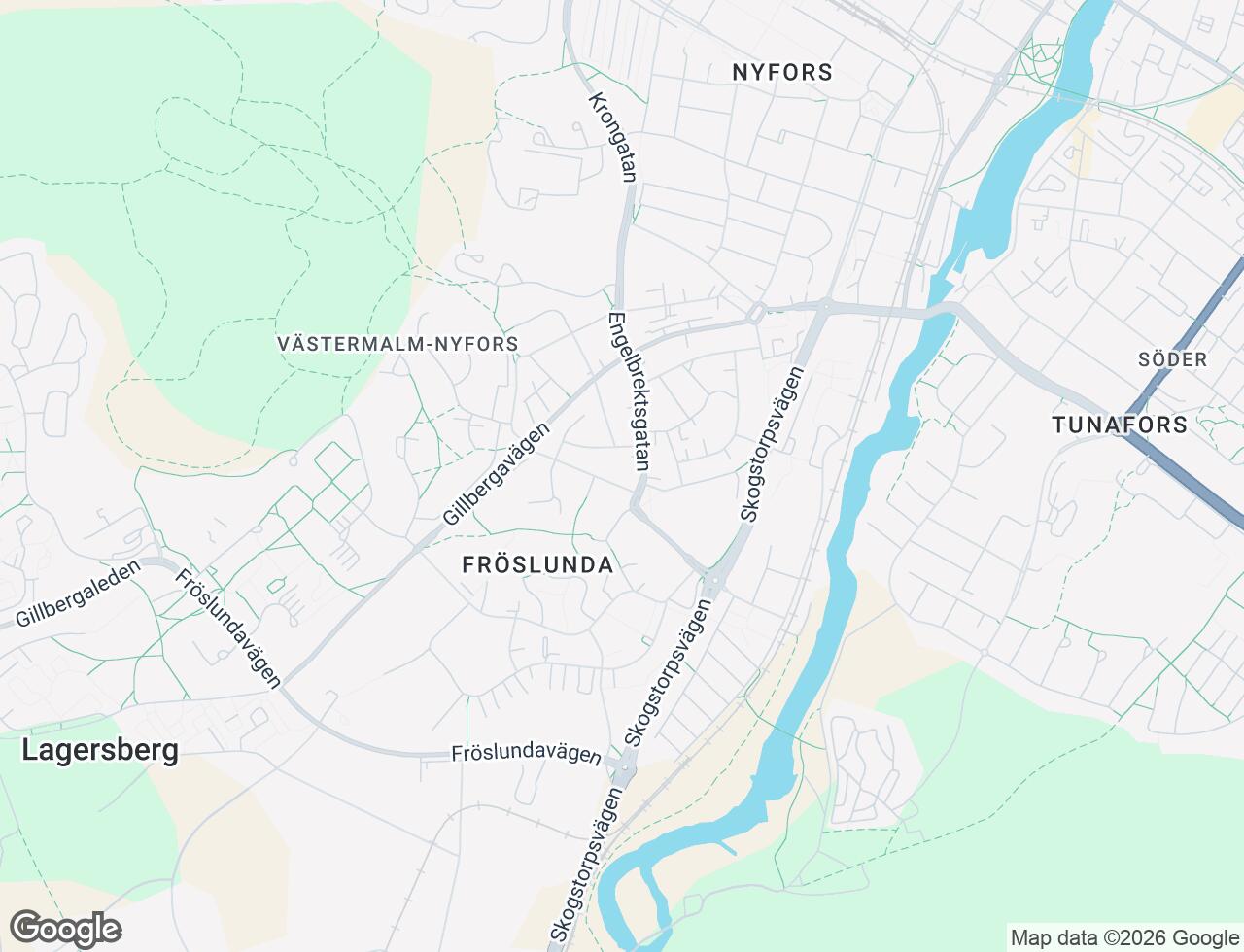 Karta över Sturegatan 20A i 30 Eskilstuna