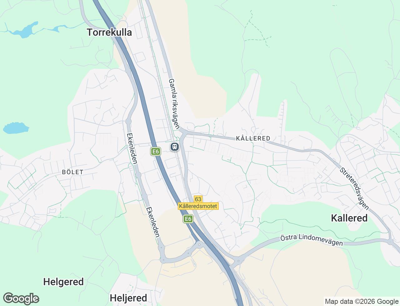 Karta över Hagabäcksleden 12 i 32 Göteborg