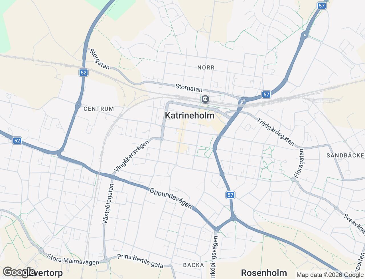 Karta över Drottninggatan 13 i 30 Katrineholm