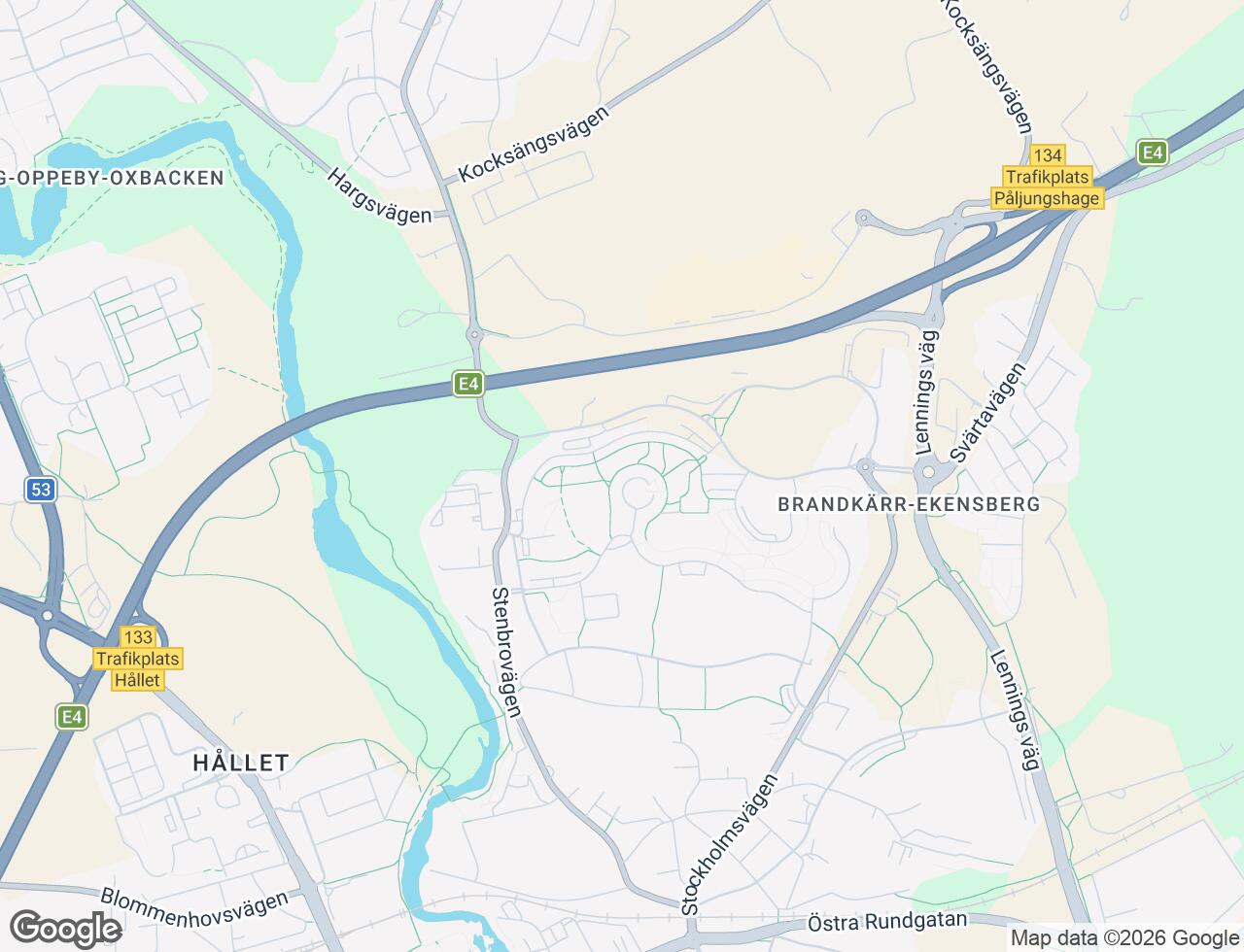 Karta över Mariebergsvägen 13 i 66 Nyköping