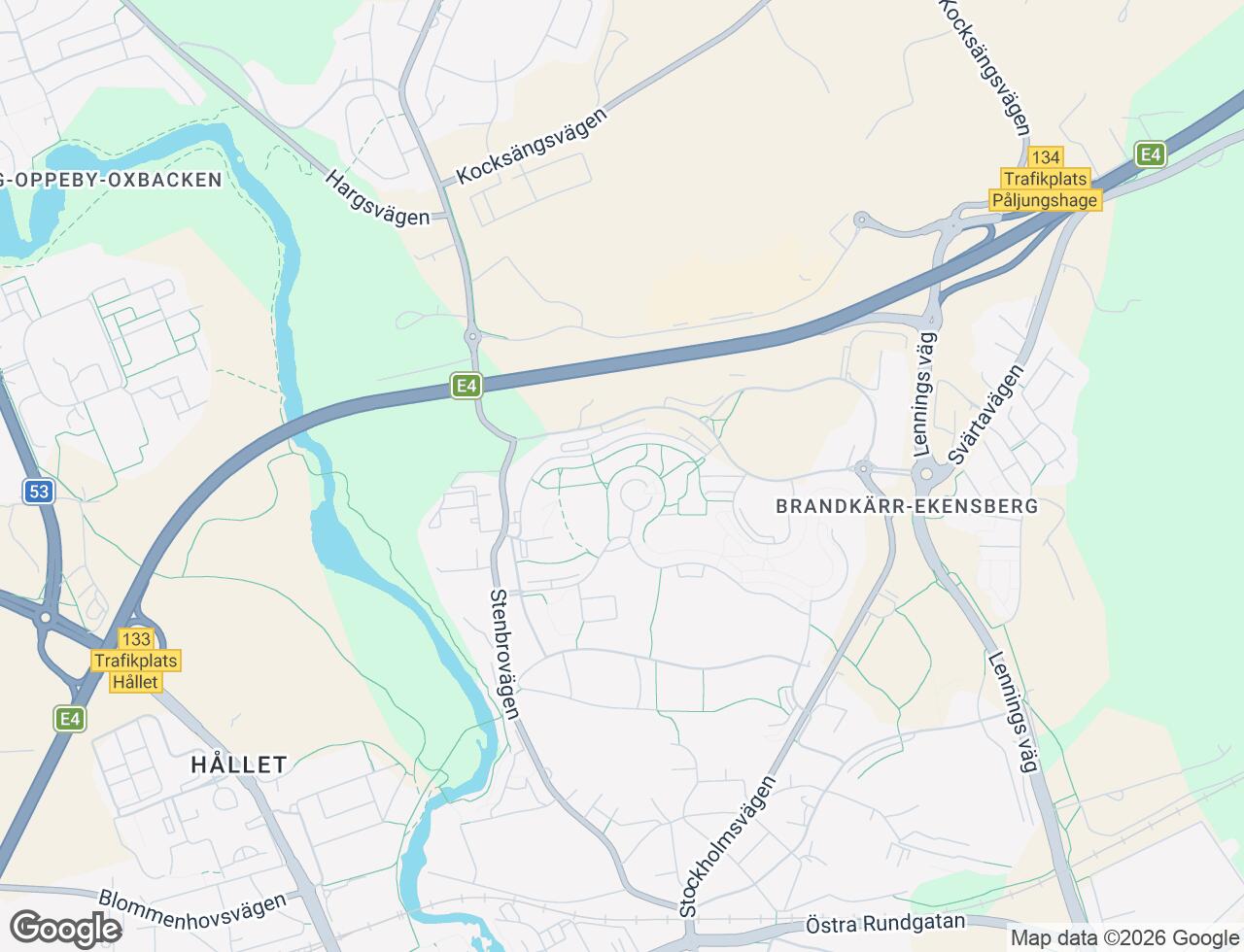 Karta över Mariebergsvägen 15 i 66 Nyköping