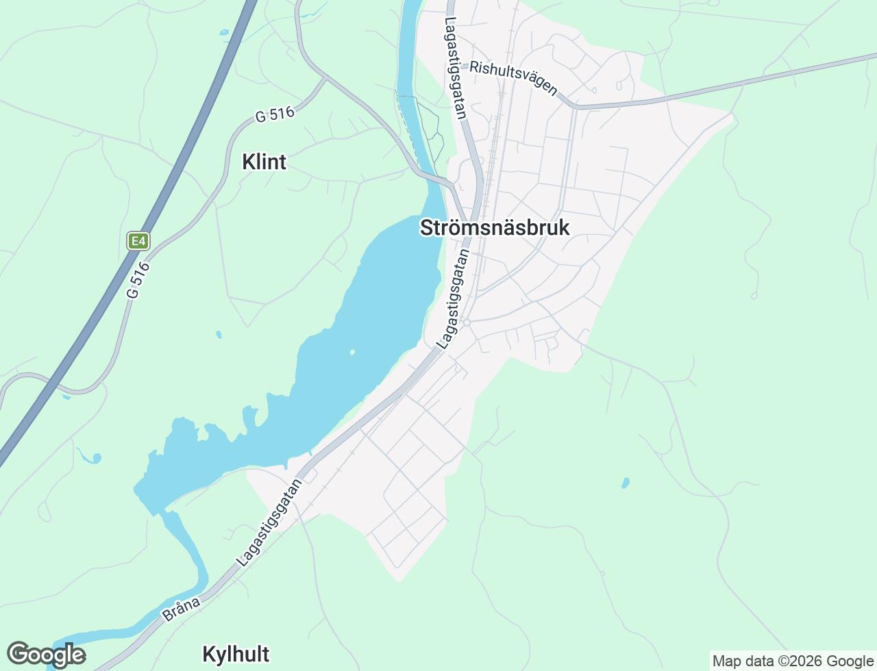 Karta över Lagastigsgatan 60C i 31 Strömsnäsbruk