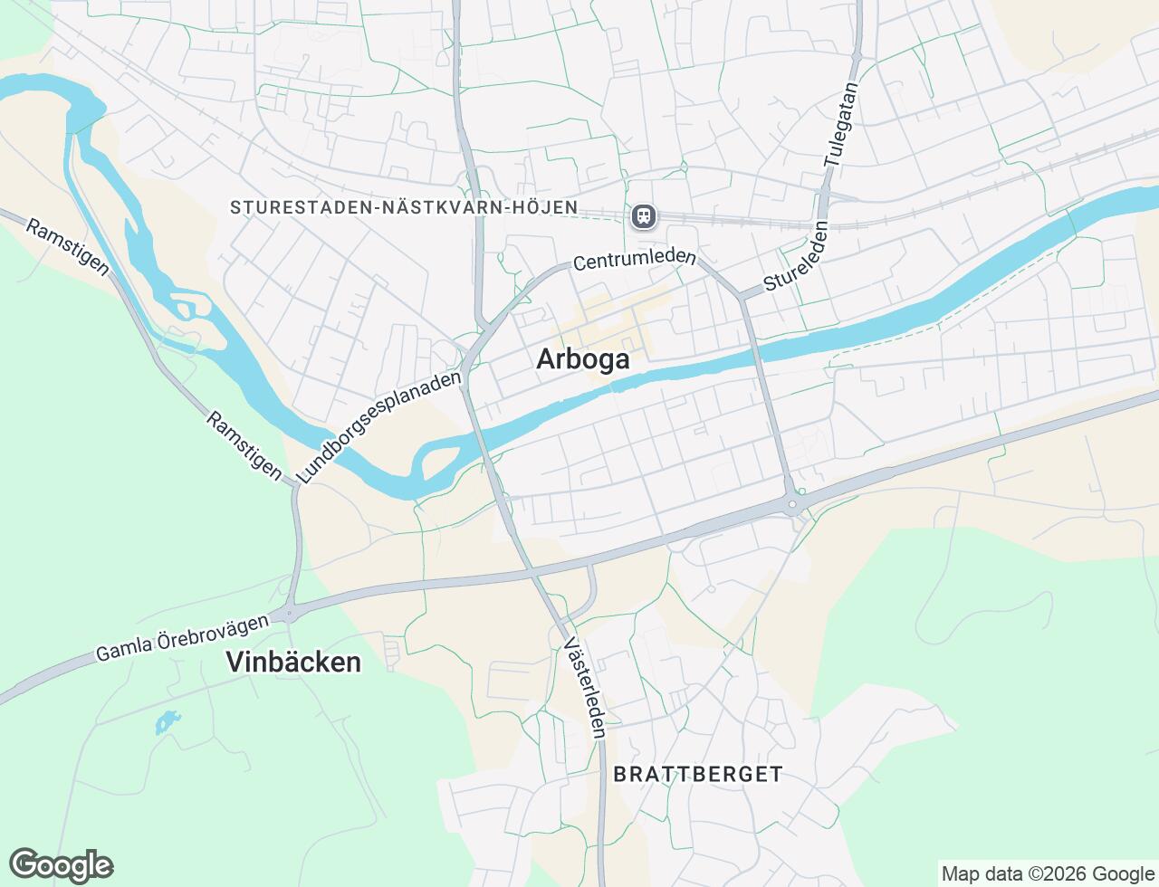 Karta över Trädgårdsgatan 60G i 46 Arboga