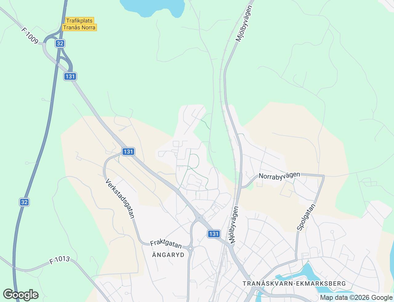 Karta över Granitgatan 9 i 42 Tranås