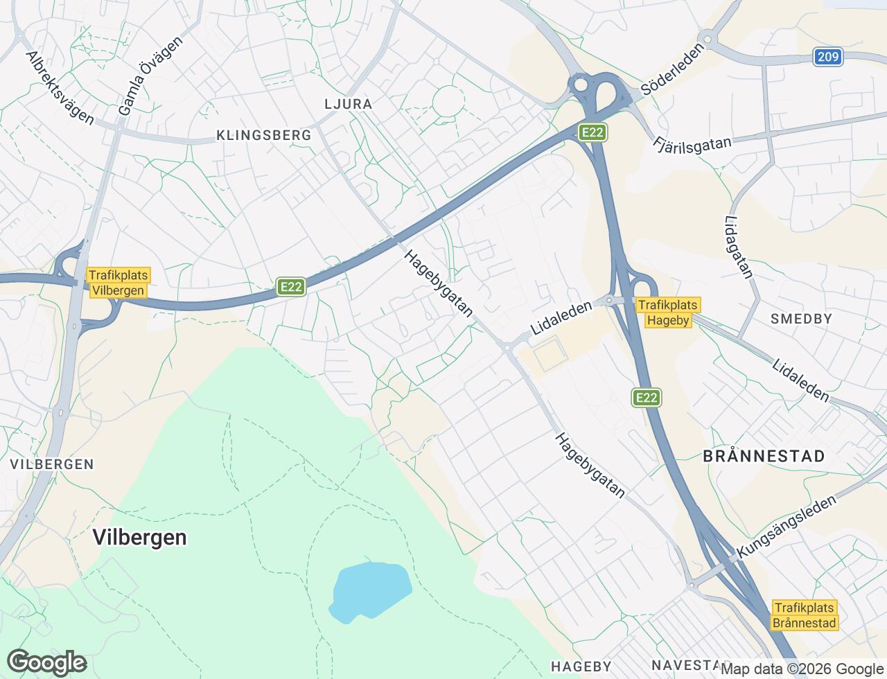 Karta över Bäckgatan 36 i 47 Norrköping