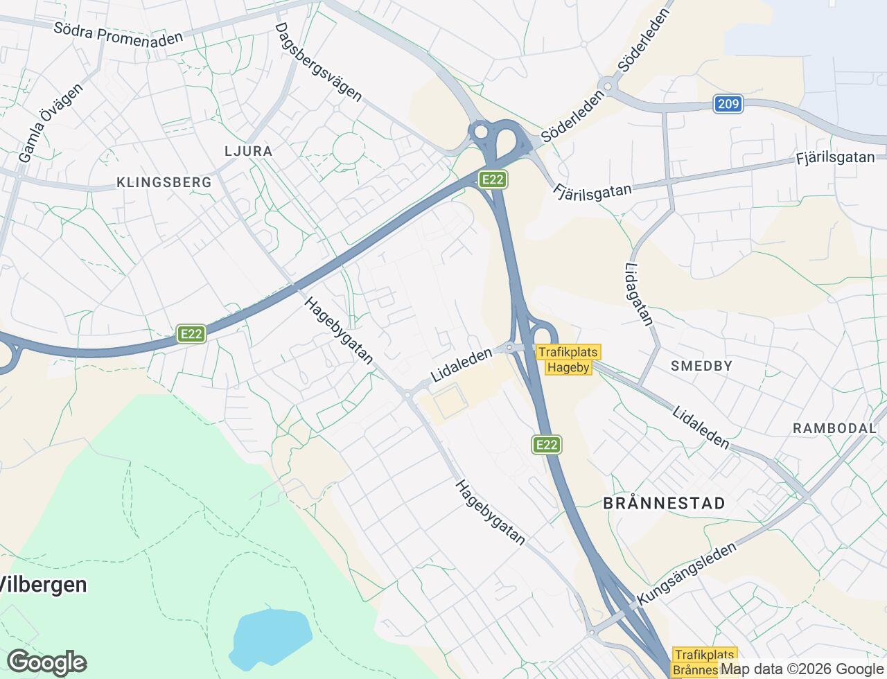 Karta över Timmermansgatan 22 i 59 Norrköping