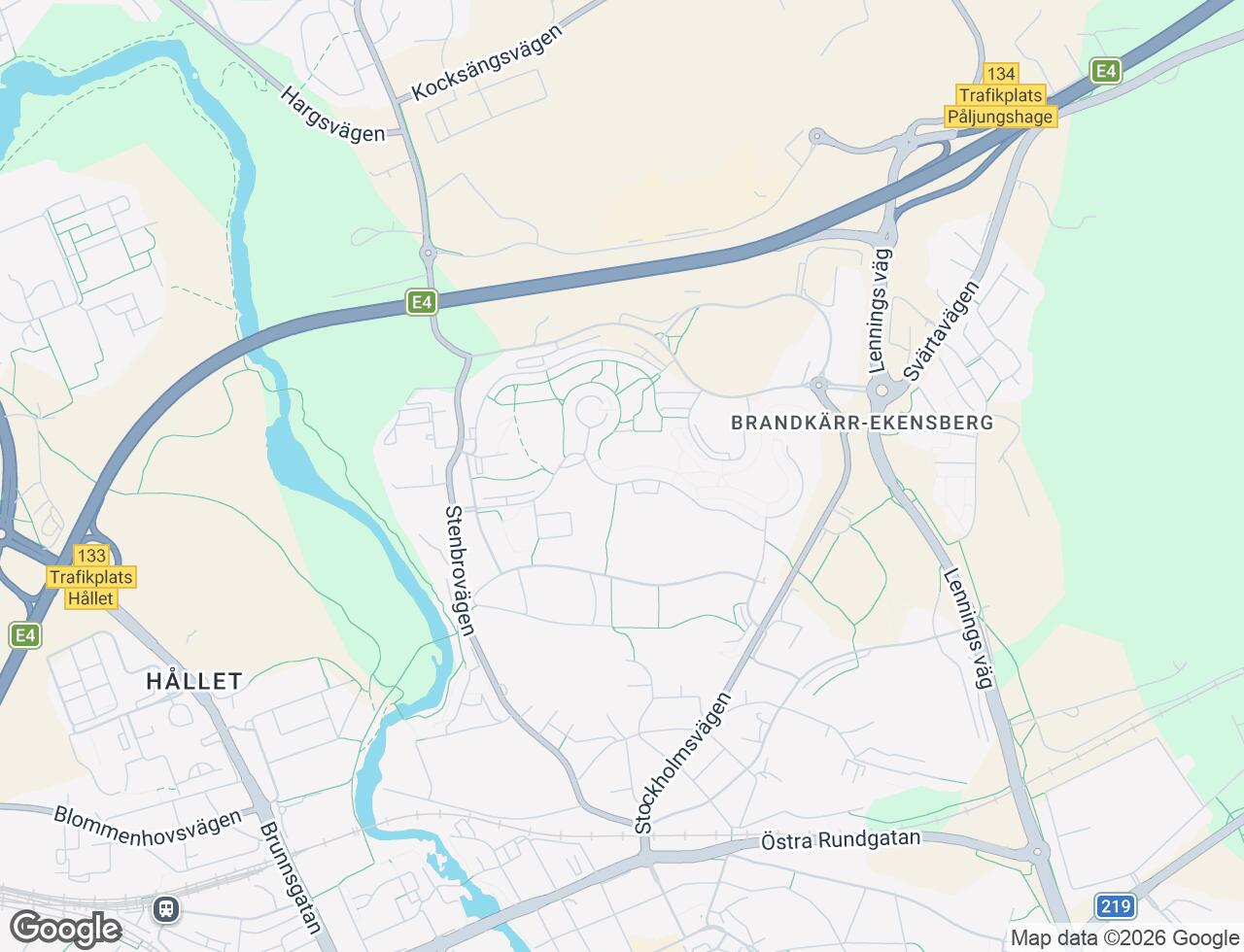 Karta över Mariebergsvägen 59 i 66 Nyköping