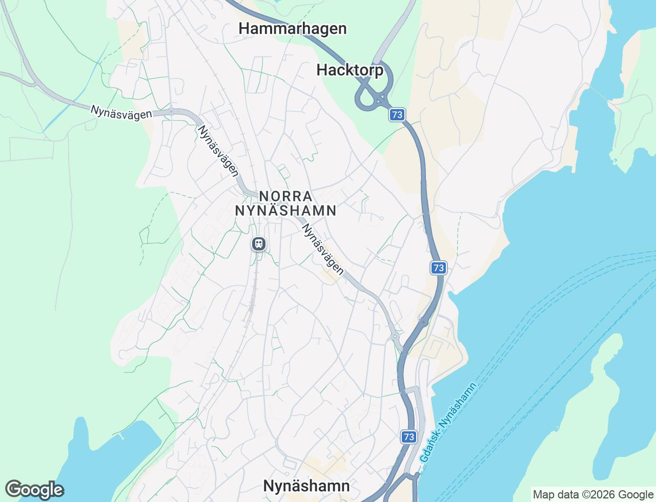 Karta över Nynäsvägen 24A i 40 Nynäshamn