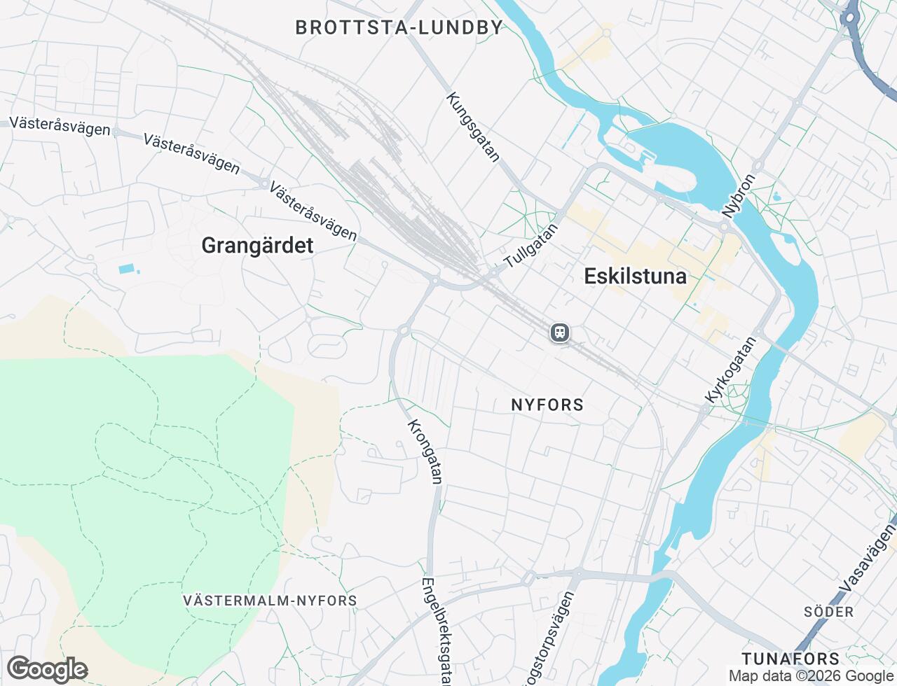 Karta över Bergsgatan 30A i 26 Eskilstuna