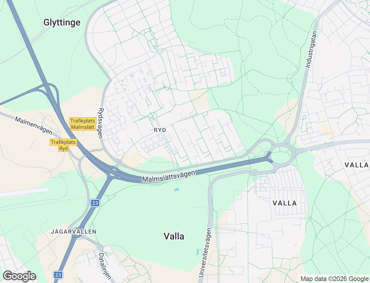 Karta över Rydsvägen 140A i 30 Linköping
