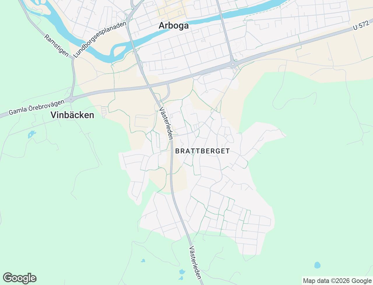 Karta över Västermovägen 19 i 49 Arboga