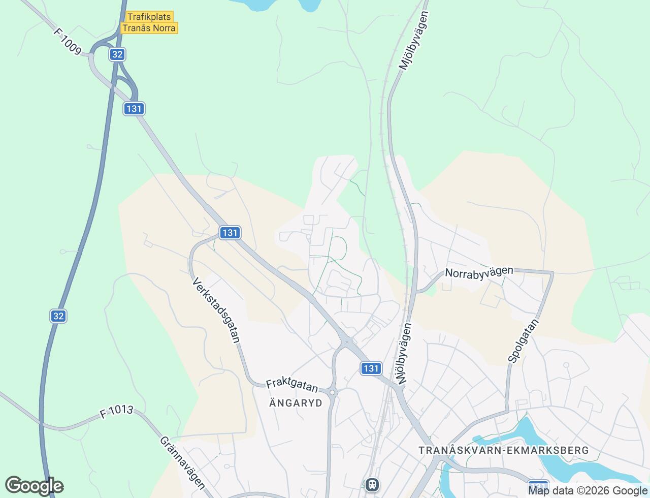 Karta över Beckhemsvägen 16 i 42 Tranås