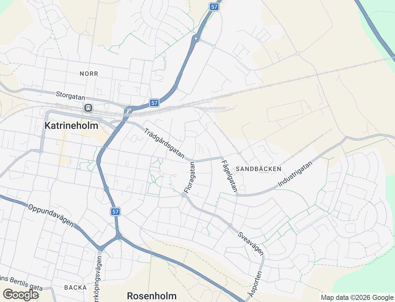 Karta över Floragatan 5A i 33 Katrineholm