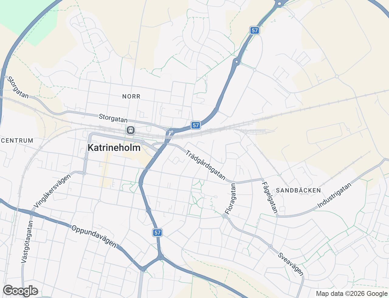 Karta över Trädgårdsgatan 7D i 33 Katrineholm