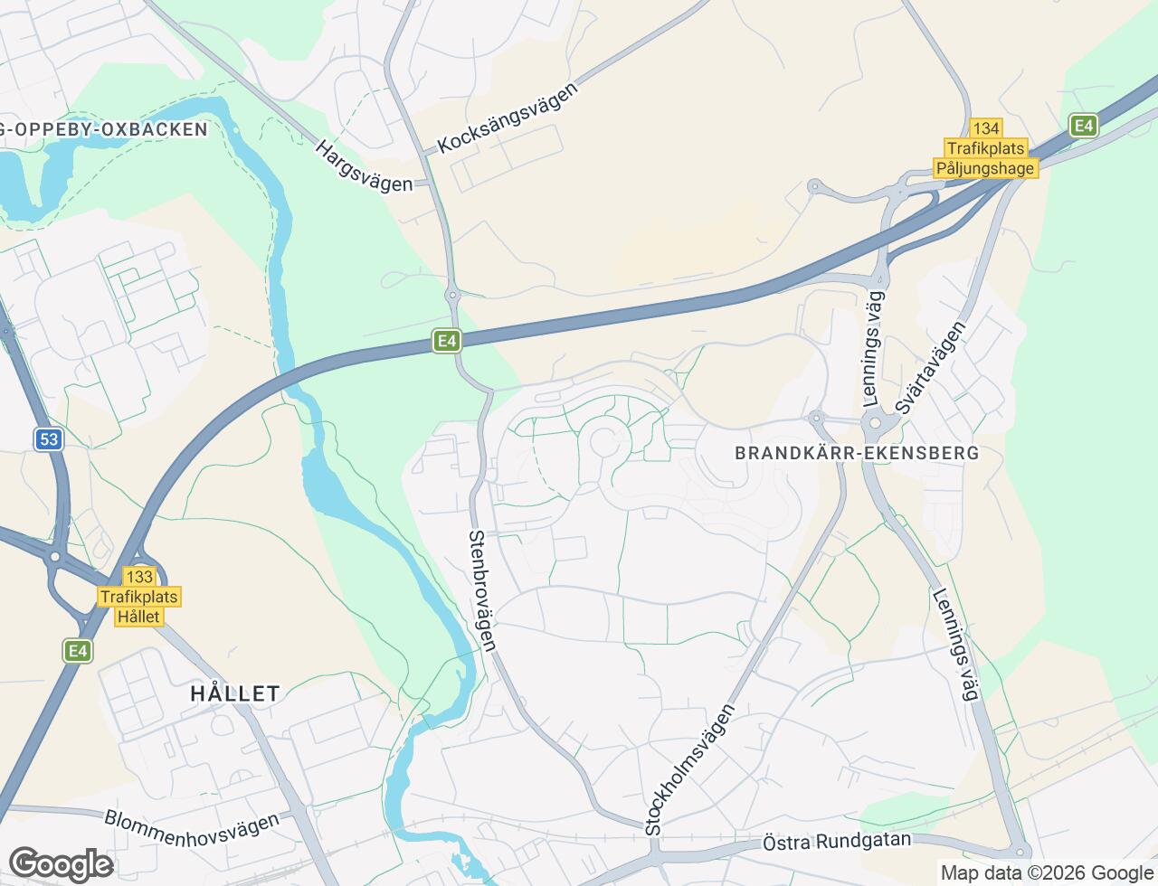 Karta över Mariebergsvägen 7 i 66 Nyköping