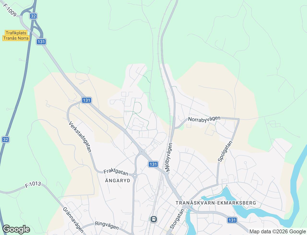 Karta över Beckhemsvägen 2F i 42 Tranås
