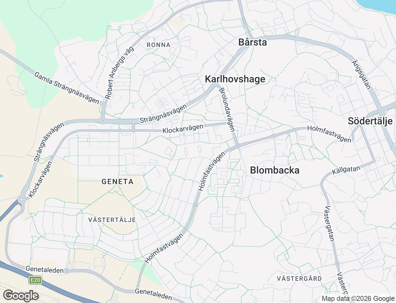 Karta över Bollvägen 30 i 59 Södertälje