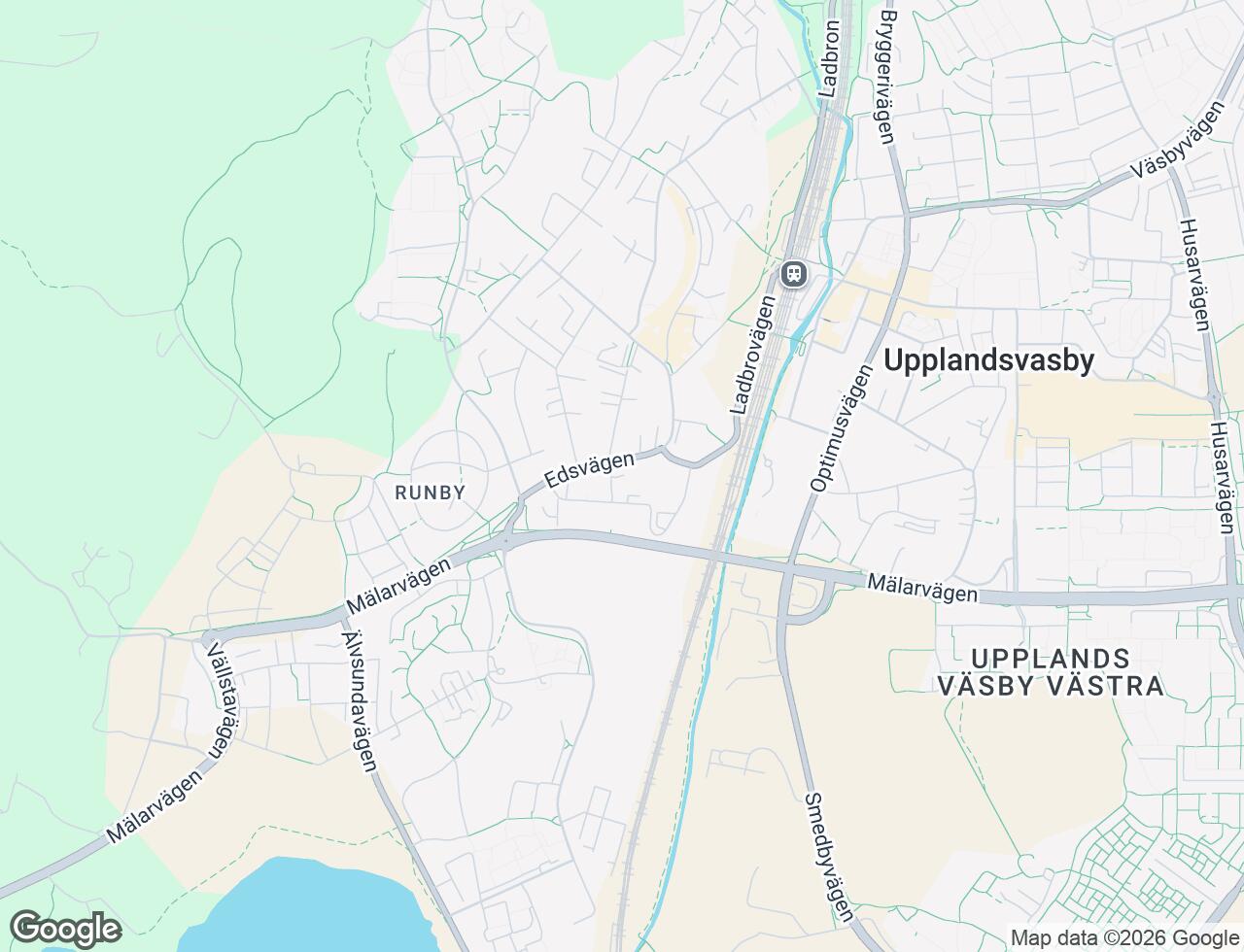 Karta över Edsvägen 73 i 47 Upplands Väsby