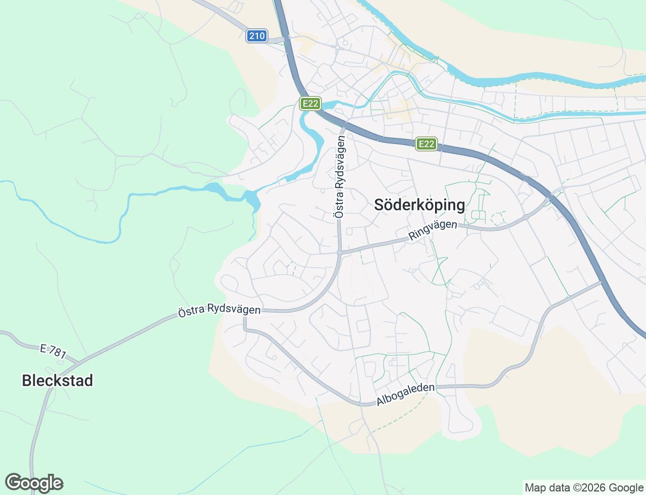 Karta över Ringvägen 21A i 32 Söderköping