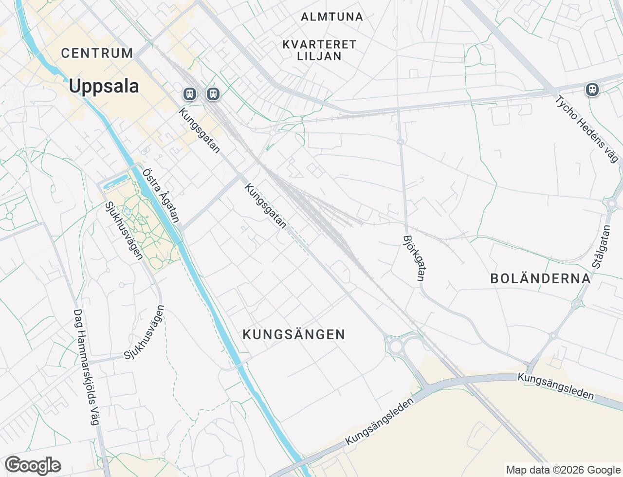 Karta över Kungsängsgränd 4 i 41 Uppsala