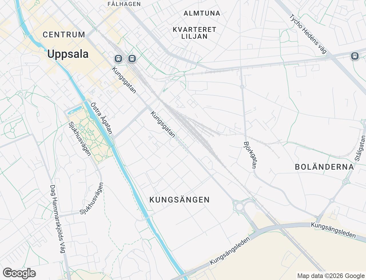 Karta över Kryddblandargatan 39 i 41 Uppsala