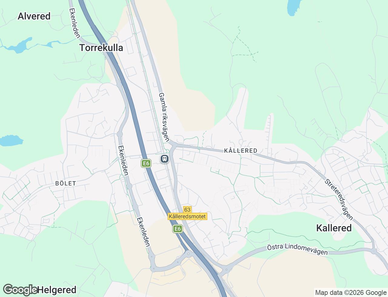Karta över Våmmedalsvägen 5B i 31 Kållered