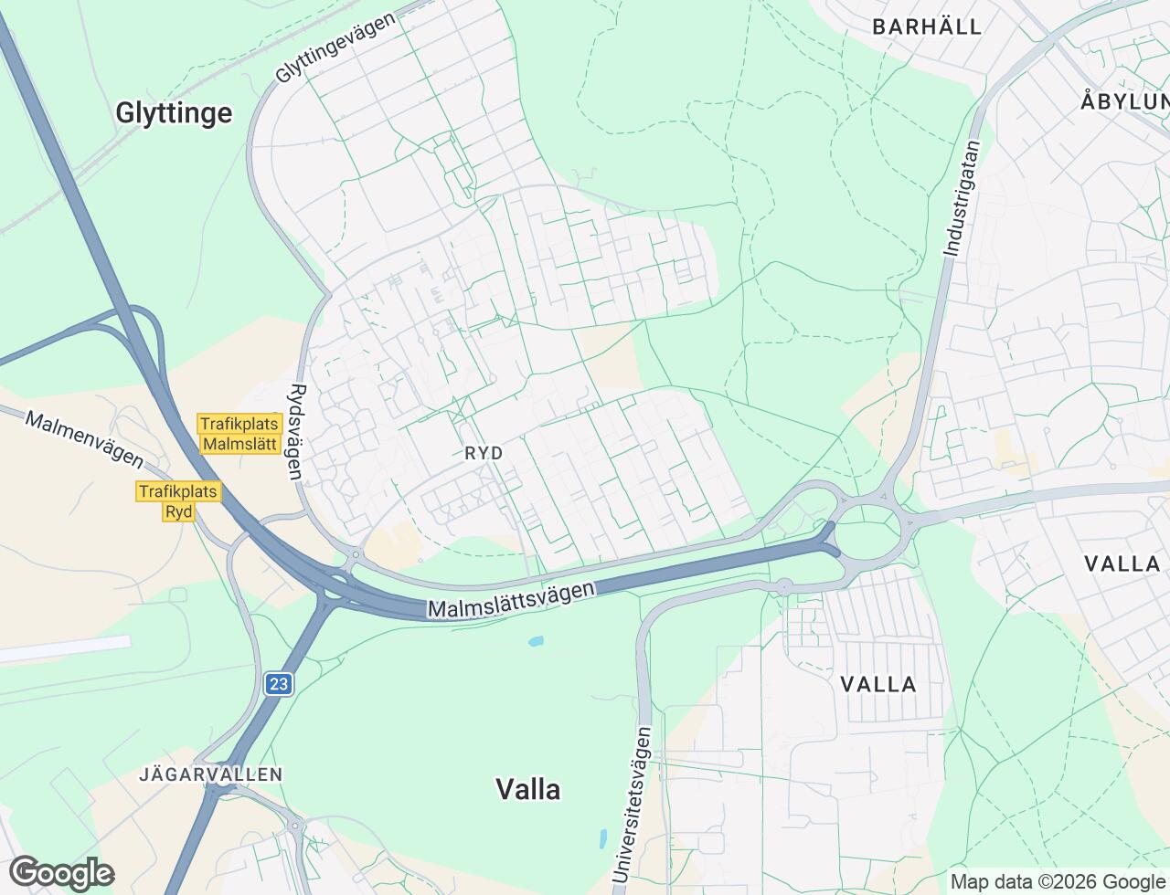 Karta över Rydsvägen 114A i 30 Linköping