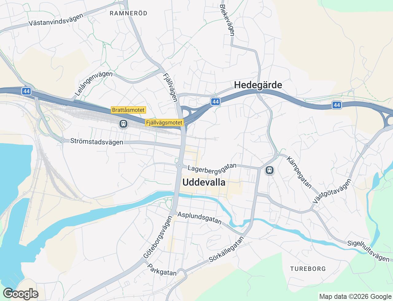 Karta över Norra Drottninggatan 25 i 31 Uddevalla