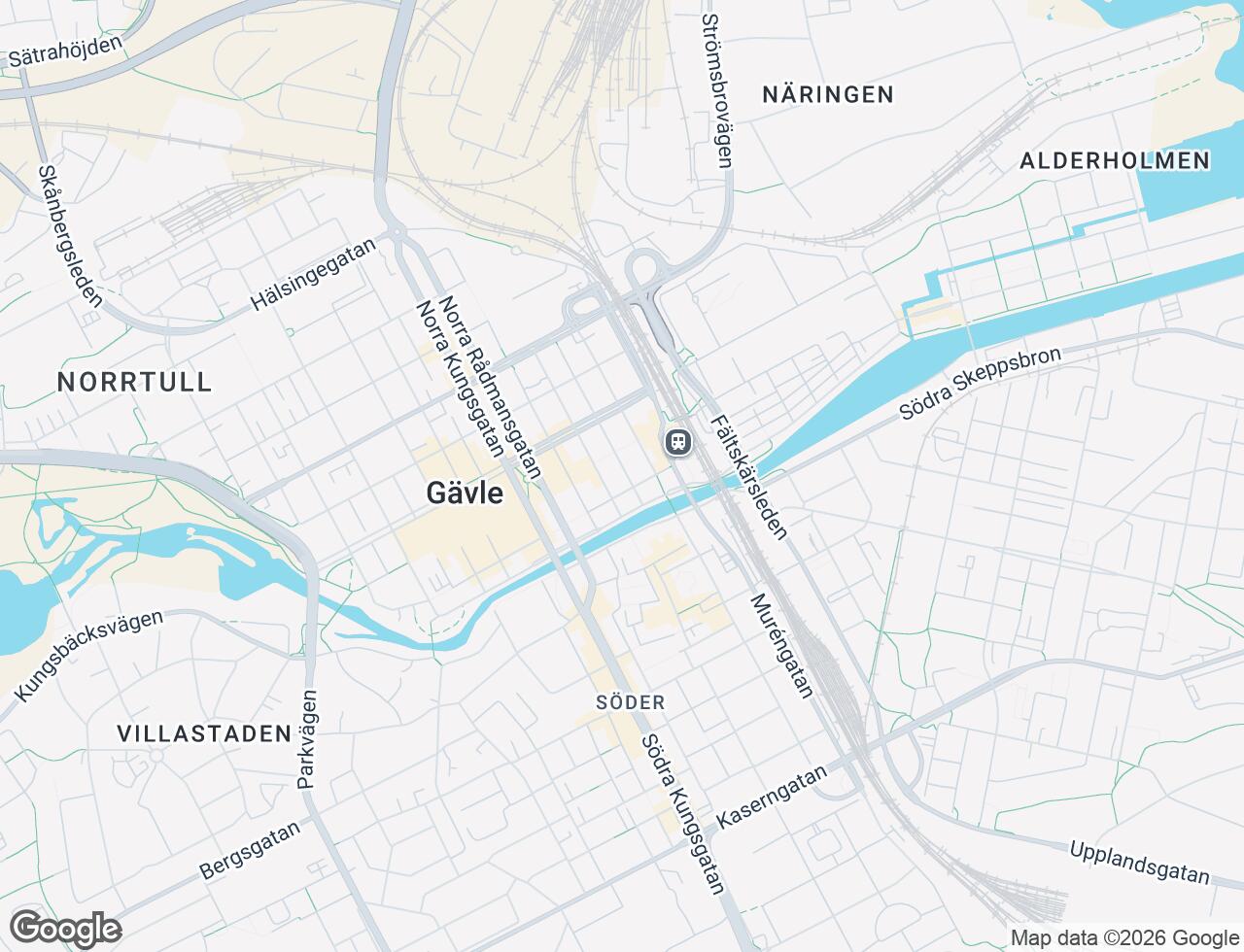 Karta över Hattmakargatan 3 i 11 Gävle