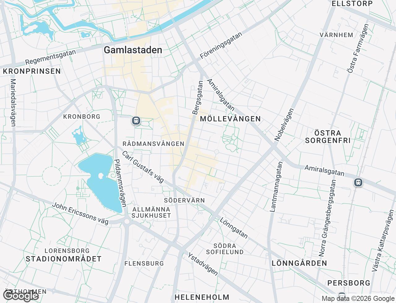 Karta över Simrishamnsgatan 10B i 22 Malmö