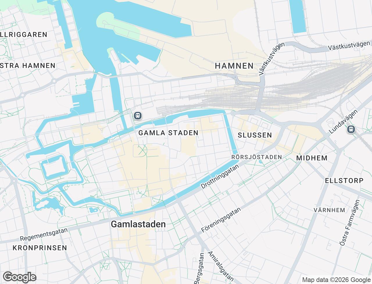 Karta över Östergatan 16 i 25 Malmö