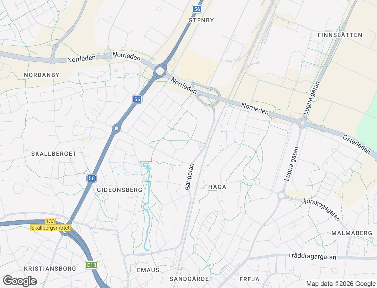 Karta över Gulsporregatan 9B i 28 Västerås