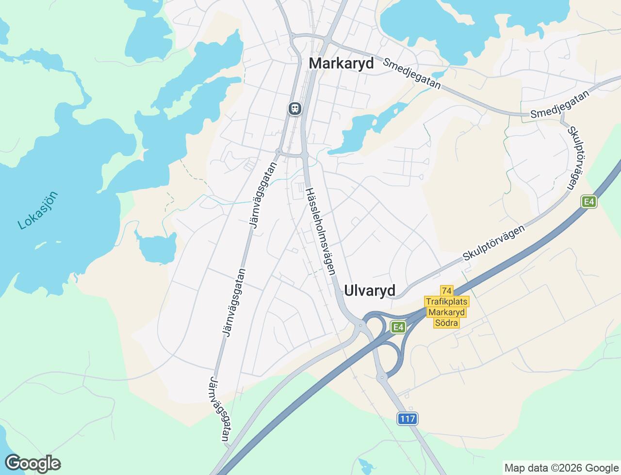 Karta över Göingegatan 6B i 33 Markaryd