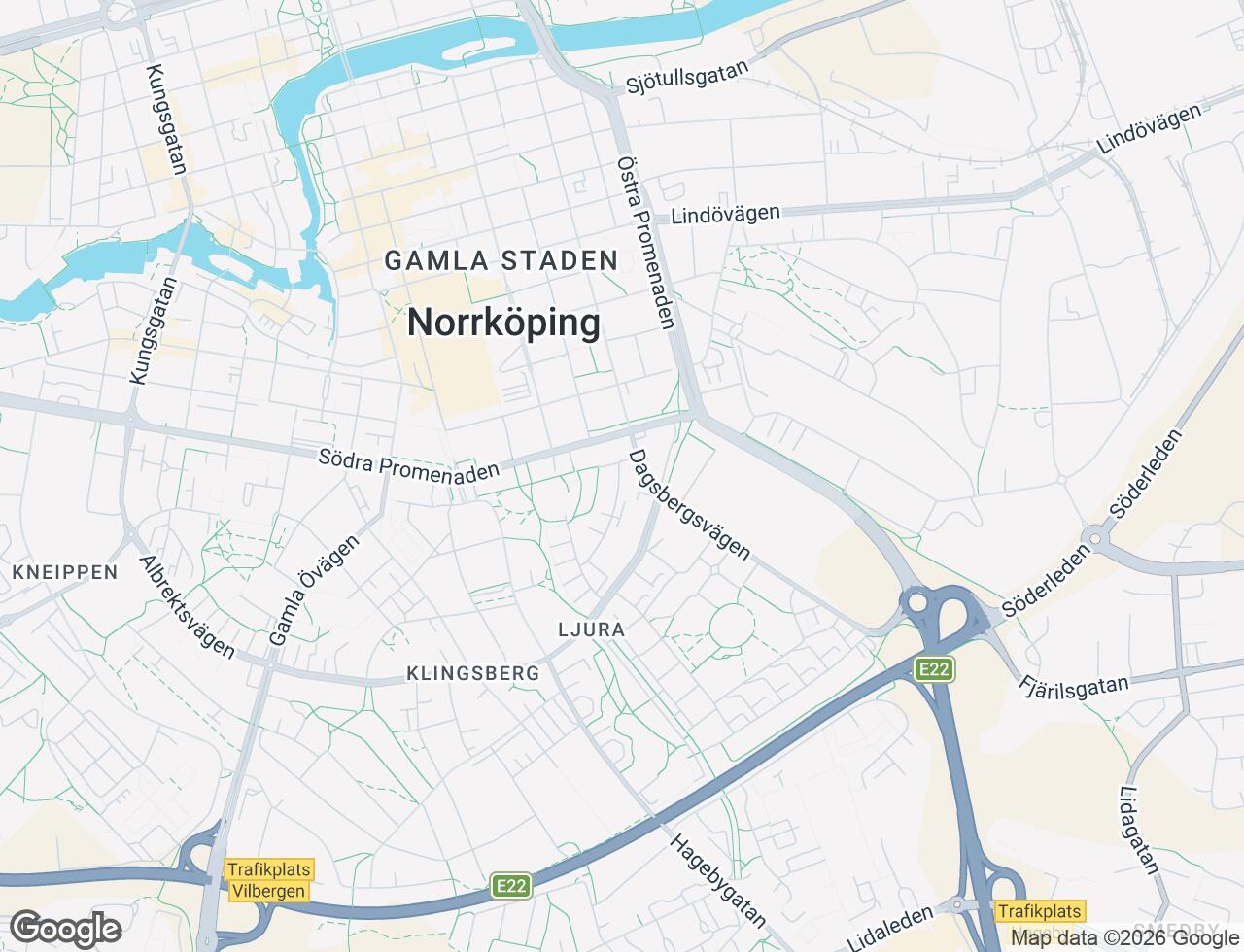 Karta över Lagergrensgatan 13 i 50 Norrköping