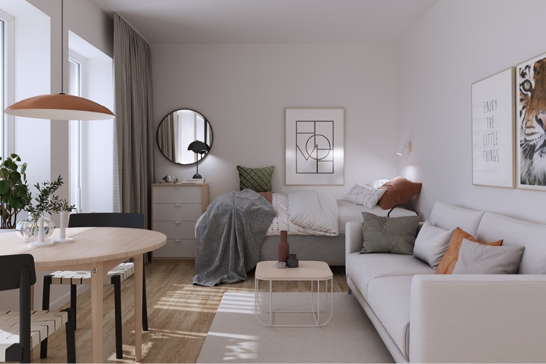 Lägenhet 1 rok på Nyforsgatan 17A