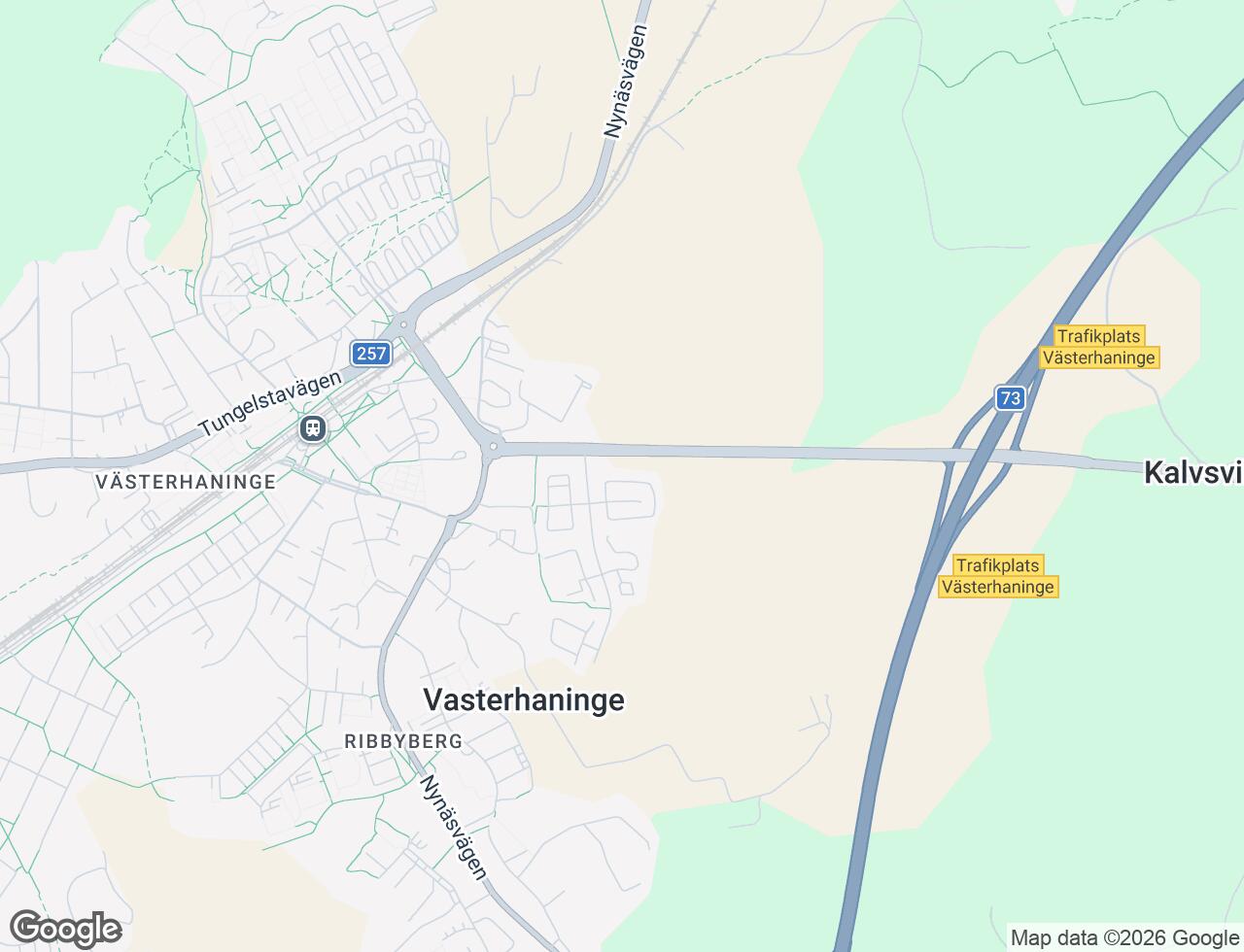 Karta över Ribby Allé 17A i 42 Västerhaninge